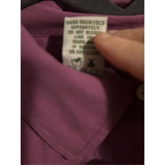 Orvis 100% Silk Button Down Size Large Pink - Picture 5 of 11